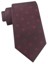 Krawat Męski - Angelo di Monti - Bordo, Grochy. Czerwone krawaty i muchy męskie Angelo di Monti, bez wzorów, z tkaniny, eleganckie. Za 45.00 zł.