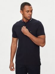 Tommy Hilfiger Polo Mao MW0MW34752 Granatowy Slim Fit. Niebieskie koszulki polo męskie Tommy Hilfiger, m, bez wzorów, z bawełny, bez kołnierzyka, bez ramiączek. Za 209.99 zł.