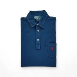 Second life - Męski polo z krótkim rękawem - Jak nowy. Niebieskie koszulki polo męskie Ralph Lauren, m, bez wzorów, sportowe, bez kołnierzyka, bez ramiączek. Za 88.79 zł.