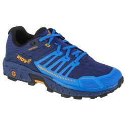 Buty do biegania męskie, Inov-8 Roclite Ultra G 320. Niebieskie buty do biegania męskie Inov-8, bez wzorów, z gumy, bez zapięcia, do biegania. Za 872.00 zł.