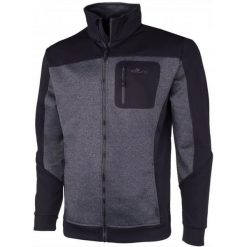 Męska sportowa bluza Erco Bork w kolorze czarnym i szarym. Czarne bluzy bez kaptura męskie ERGOTEC, m, bez wzorów, z poliesteru, sportowe, bez ramiączek. Za 88.17 zł.