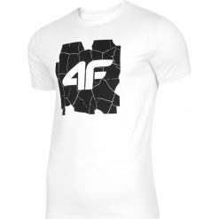 T-shirt męski TSM007 - biały. T-shirty męskie marki 4f. Za 44.99 zł.