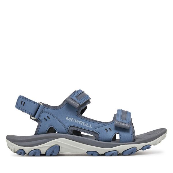 Sandały Merrell. Niebieskie sandały męskie Merrell, bez zapięcia. Za 309.99 zł.