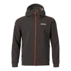 Kurtka softshell z kapturem Musto Lpx. Czarne kurtki męskie Musto, bez wzorów, z softshellu, z kapturem. Za 860.00 zł.