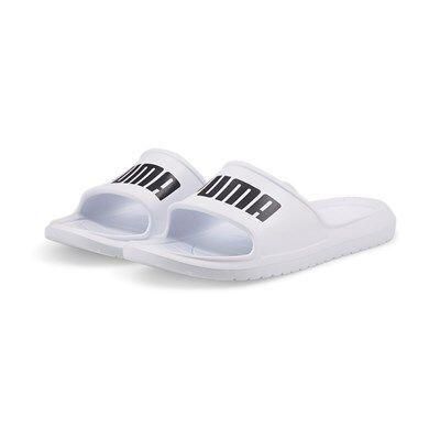 Klapki Puma Divecat V2 Lite Slide Flip Flops, Dla obu płci. Białe klapki i japonki męskie Puma, bez wzorów, z gumy. Za 75.00 zł.