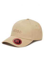 HUGO Czapka z daszkiem Jude 50533410 Beżowy. Brązowe czapki męskie Hugo, bez wzorów, z bawełny. Za 119.99 zł.