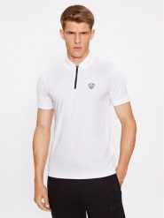 EA7 Emporio Armani Polo 8NPF13 PJRGZ 1100 Biały Regular Fit. Białe koszulki polo męskie EA7 Emporio Armani, m, bez wzorów, z syntetyku, bez kołnierzyka, bez ramiączek. Za 249.99 zł.
