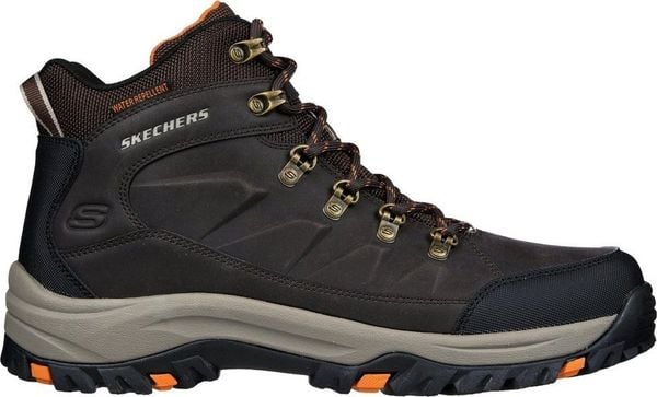 Buty trekkingowe męskie Skechers Relment Daggett brązowe r. 46. Brązowe buty trekkingowe męskie Skechers, bez wzorów, bez zapięcia. Za 369.99 zł.