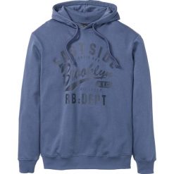 Bluza z kapturem Slim Fit bonprix indygo. Bluzy nierozpinane męskie marki bonprix. Za 74.99 zł.