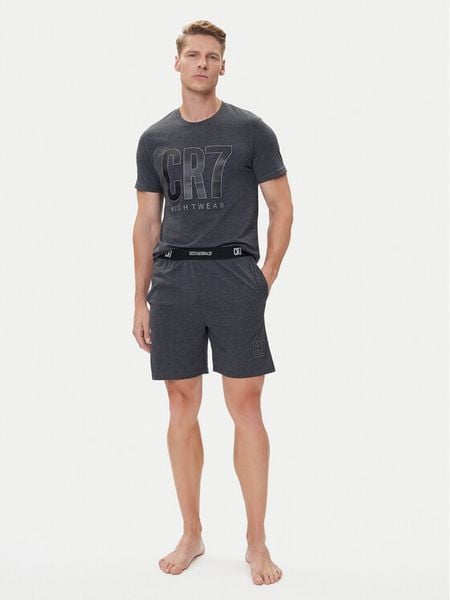 Cristiano Ronaldo CR7 Piżama 8730-41 Szary Regular Fit. Szare piżamy męskie Cristiano Ronaldo CR7, l, bez wzorów, z bawełny, bez kołnierzyka, bez ramiączek. Za 159.99 zł.
