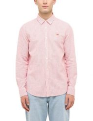 Męska Koszula Mustang Style Rawlins Red Fine Stripe 1016472 12735. Czerwone koszule męskie Mustang, m, bez wzorów, bez kołnierzyka, bez ramiączek. Za 199.99 zł.