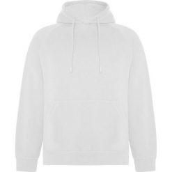 Bluza Z Kapturem Dla Dorosłych Unisex Vinson. Białe bluzy nierozpinane męskie ROLY, m, bez wzorów, bez ramiączek, z kapturem. Za 142.99 zł.