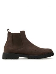 Pierre Cardin Sztyblety 4715 Brązowy. Brązowe sztyblety męskie Pierre Cardin, ze skóry, bez obcasa, bez zapięcia. Za 299.99 zł.