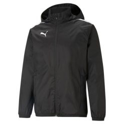 Puma teamLIGA All Weather kurtka. Czarne kurtki męskie Puma, xl, bez wzorów, sportowe, bez ramiączek, bez kaptura. Za 232.50 zł.