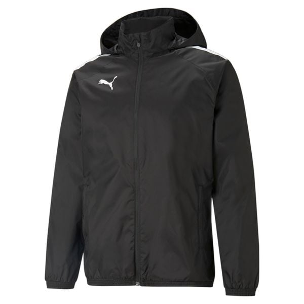 Puma teamLIGA All Weather kurtka. Czarne kurtki męskie Puma, xl, bez wzorów, sportowe, bez ramiączek, bez kaptura. Za 232.50 zł.