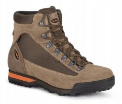 Buty trekkingowe męskie Aku U'S SLOPE GTX, light brown/ orange, 45. Brązowe buty trekkingowe męskie Aku, bez wzorów, bez zapięcia. Za 646.84 zł.