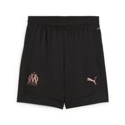 Młodzieżowe szorty treningowe Olympique Marsylia PUMA Black Copper Metallic. Czarna szorty sportowe męskie Puma, bez wzorów, młodzieżowe. W wyprzedaży za 210.76 zł.