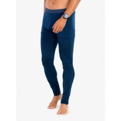 Legginsy męskie Fjallraven Bergtagen Thinwool Long Johns. Niebieskie legginsy męskie Fjällräven, m, bez wzorów, trekkingowe. Za 419.99 zł.