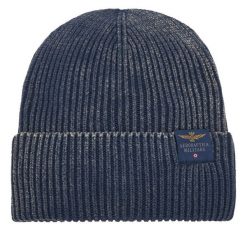 Czapka Aeronautica Militare. Niebieskie czapki męskie Aeronautica Militare, na zimę, bez wzorów. Za 219.99 zł.