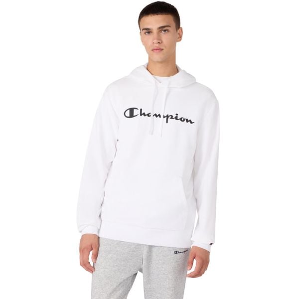Bluza męska Champion Hooded Sweatshirt 221917. Białe bluzy nierozpinane męskie CHAMPION, m, bez wzorów, casualowe, bez ramiączek, bez kaptura. Za 189.00 zł.