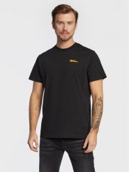 Jack Wolfskin T-Shirt Essential 1808382 Czarny Regular Fit. Czarne t-shirty sportowe męskie Jack Wolfskin, l, bez wzorów, z bawełny, sportowe, bez ramiączek. Za 149.99 zł.