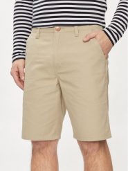Wrangler Szorty materiałowe Casey 112350679 Beżowy Regular Fit. Brązowe szorty męskie Wrangler, bez wzorów, z bawełny. Za 159.99 zł.