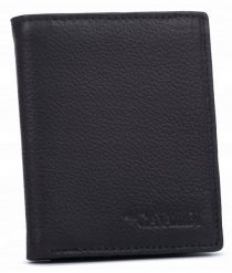 Portfel męski 4U Cavaldi 0036-PDM-BP czarny. Czarne portfele męskie 4U Cavaldi, bez wzorów, ze skóry. Za 45.00 zł.