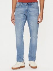 Calvin Klein Jeansy K10K114285 Niebieski Slim Fit. Niebieskie jeansy męskie Calvin Klein, bez wzorów, z bawełny. Za 239.99 zł.