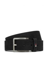 Tommy Hilfiger Pasek Męski Oliver Nubuck 3.5 AM0AM13019 Czarny. Czarne paski męskie Tommy Hilfiger, bez wzorów, z nubiku. Za 199.99 zł.