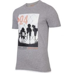T-shirt męski TSM004 - chłodny jasny szar. T-shirty męskie marki 4f. W wyprzedaży za 34.99 zł.