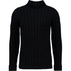 Superdry SUBMARINER Sweter black. Czarne kardigany męskie marki Superdry., z materiału. W wyprzedaży za 343.20 zł.