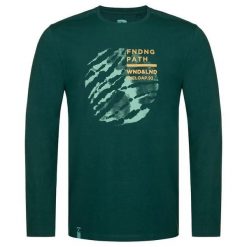 T-shirt męski Loap Aldar Green. Zielone koszulki męskie z długim rękawem LOOP, m, bez wzorów, sportowe, bez kołnierzyka, bez ramiączek. Za 91.00 zł.
