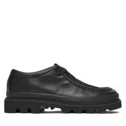 Półbuty Clarks. Czarne codzienne półbuty męskie Clarks, bez wzorów, bez obcasa, bez zapięcia. Za 609.99 zł.