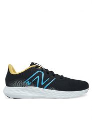 New Balance Buty do biegania T410 M411RM3 Czarny. Czarne buty do biegania męskie New Balance, bez wzorów, z materiału, bez zapięcia, do biegania. Za 229.99 zł.