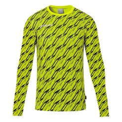 Koszulka bramkarska z długim rękawem Uhlsport Progressive. Czarne koszulki męskie z długim rękawem Uhlsport, bez wzorów, sportowe, bez kołnierzyka, bez ramiączek. Za 177.50 zł.