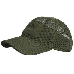 Czapka z daszkiem baseballowa Mesh. Zielone czapki męskie Helikon-Tex, bez wzorów, z meshu, sportowe. Za 82.99 zł.