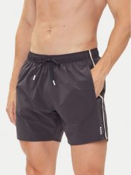 BOSS Szorty kąpielowe Iconic 50491594 Szary Regular Fit. Szare kąpielówki męskie Boss, bez wzorów, z syntetyku. Za 189.99 zł.