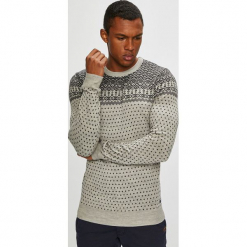 Blend - Sweter. Szare swetry męskie Blend, z dzianiny, z okrągłym kołnierzem, z krótkim rękawem. W wyprzedaży za 149.90 zł.