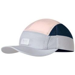 Czapka z daszkiem biegowa unisex Buff 5 Panels Light Grey ochrona UV. Szare czapki męskie Buff, bez wzorów, sportowe. W wyprzedaży za 76.46 zł.