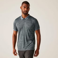 Remex II męska koszulka polo. Szare koszulki polo męskie Regatta, m, bez wzorów, z dżerseju, sportowe, bez kołnierzyka, bez ramiączek. Za 161.00 zł.