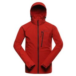 Kurtka softshell męska Alpine Pro Hoor. Czerwone kurtki softshell męskie Alpine Pro, m, bez wzorów, z softshellu, bez kaptura, trekkingowe. W wyprzedaży za 369.00 zł.