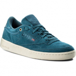 Buty Reebok - Club C 85 Mcc CM9295 Mt.Fuji/Chalk. Niebieskie buty sportowe na co dzień męskie Reebok, z materiału, eleganckie. W wyprzedaży za 269.00 zł.