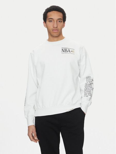 Nike Bluza FD8468 121 Biały Regular Fit. Białe bluzy nierozpinane męskie Nike, m, bez wzorów, z bawełny, bez ramiączek, bez kaptura. Za 329.99 zł.