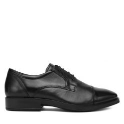 Półbuty ECCO. Czarne eleganckie półbuty męskie ecco, wizytowe, bez obcasa, bez zapięcia. Za 499.99 zł.
