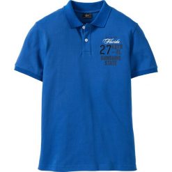 Shirt polo Regular Fit bonprix lazurowy. Koszulki polo męskie marki bonprix. Za 21.99 zł.