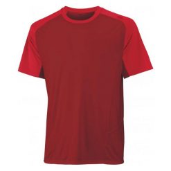 Wilson Koszulka Sportowa M Solana Colorblock Crew Terra Red S. Czerwone t-shirty sportowe męskie Wilson, ze skóry, sportowe. W wyprzedaży za 96.00 zł.