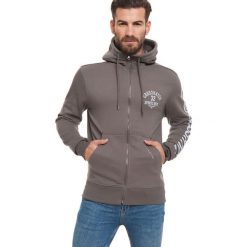 Bluza w kolorze jasnobrązowym. Brązowe bluzy rozpinane męskie Lonsdale, Kangol, Crosshatch, l, bez wzorów, bez ramiączek, bez kaptura. W wyprzedaży za 129.95 zł.