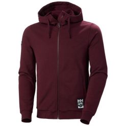 Bluza z kapturem i zamkiem błyskawicznym Helly Hansen Arctic Ocean. Czerwone bluzy rozpinane męskie Helly Hansen, na zimę, m, bez wzorów, bez ramiączek, z kapturem. W wyprzedaży za 432.50 zł.
