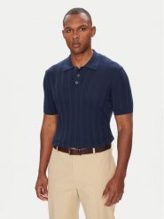 Baldessarini Polo B4 50024.5232 Granatowy Slim Fit. Niebieskie koszulki polo męskie Baldessarini, m, bez wzorów, z bawełny, bez kołnierzyka, bez ramiączek. Za 489.99 zł.