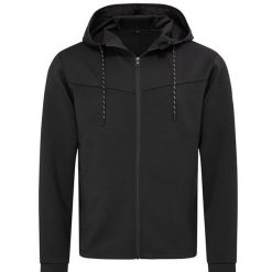 Męska Kurtka Scuba Heather Recycled Jacket. Czarne kurtki męskie Stedman, m, bez wzorów, sportowe, bez ramiączek, bez kaptura. Za 244.99 zł.